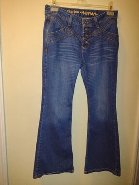 Cruel Jeans Hannah Womens 31/11 S Buttonfly Boot cut FLARE Stretch Western Rodeo